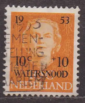 Niederlande, Mi-Nr. 606 gest., Hilfe für die Opfer der Überschwemmung vom Februar 1953