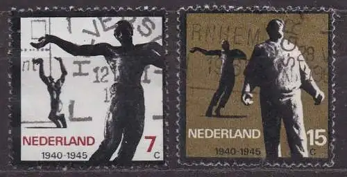 Niederlande, Mi-Nr. 836 + 837 gest., Widerstandsbewegung in den NL 