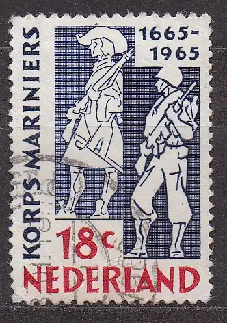Niederlande, Mi-Nr. 855 gest., 100 Jahre Korps der Marinesoldaten