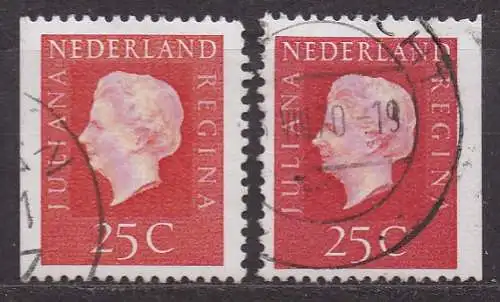 Niederlande, Mi-Nr. 910 Dl + Dr gest., Königin Juliana