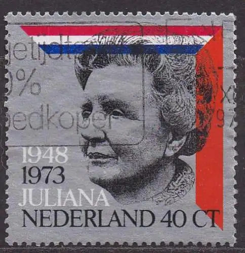 Niederlande, Mi-Nr. 1017 gest., 25 Jahre Regentschaft von Königin Juliana