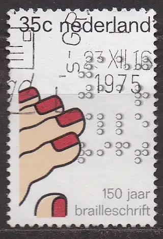 Niederlande, Mi-Nr. 1057 gest., 150 Jahre Braille-Blindenschrift