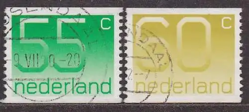 Niederlande, Mi-Nr. 1183 C + 1184 C gest., Ziffern