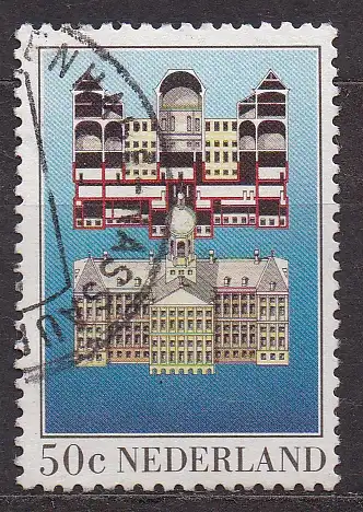 Niederlande, Mi-Nr. 1221 gest., Königliches Schloß auf dem Dam, Amsterdam