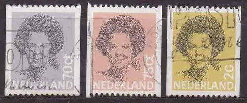 Niederlande, Mi-Nr. 1200 C, 1211 C + 1214 C gest., Königin Beatrix