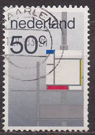 Niederlande, Mi-Nr. 1234 gest., Gemälde der Stijl-Bewegung