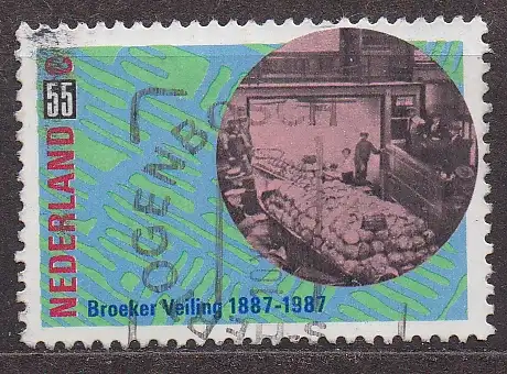 Niederlande, Mi-Nr. 1320 gest., 100 Jahre Versteigerungssystem für Gemüse, Obst und Blumen