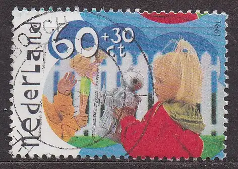 Niederlande, Mi-Nr. 1423 II C gest., Voor het Kind 1991
