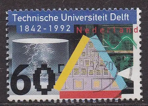 Niederlande, Mi-Nr. 1427 gest., 150 Jahre Technische Universität Delft