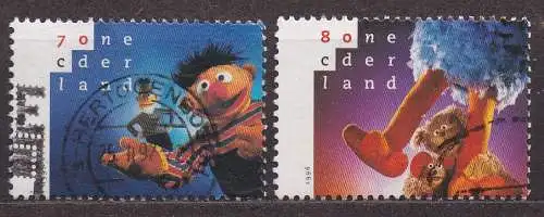 Niederlande, Mi-Nr. 1588 - 1589 gest., kompl., 20 Jahre "Sesamstraße"