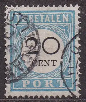 Niederlande, Portomarke Mi-Nr. 10 I A gest., Ziffer im Kreis