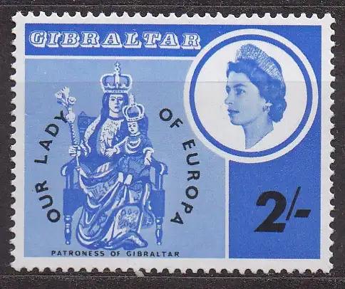 Gibraltar, Mi-Nr. 184 **, 100. Jahrestag der Wiedereinsetzung der Schutzpatronin von Gibraltar