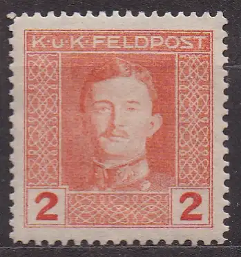 Österreich - österr.-ung. Feldpost, Mi-Nr. 54 *, Kaiser Karl I.