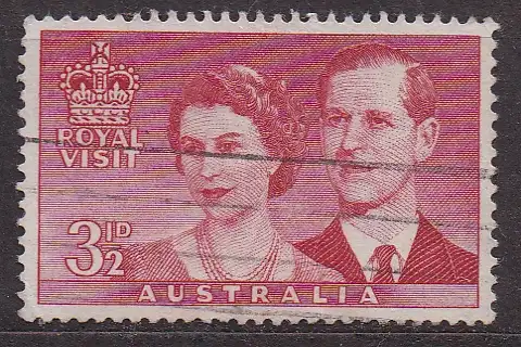 Australien, Mi-Nr. 242 I gest., Königlicher Besuch