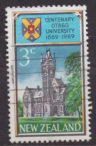 Neuseeland, Mi-Nr. 502 gest., 100. Jahrestag der Gründung der Otago-Universität in Dunedin