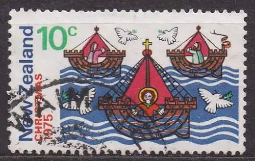 Neuseeland, Mi-Nr. 666 gest., Weihnachten 1975
