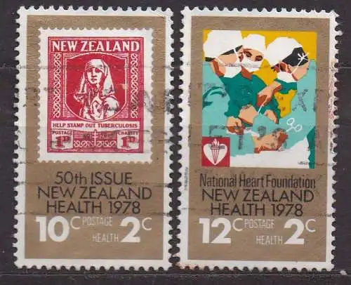 Neuseeland, Mi-Nr. 751 - 752 gest., kompl., Gesundheit
