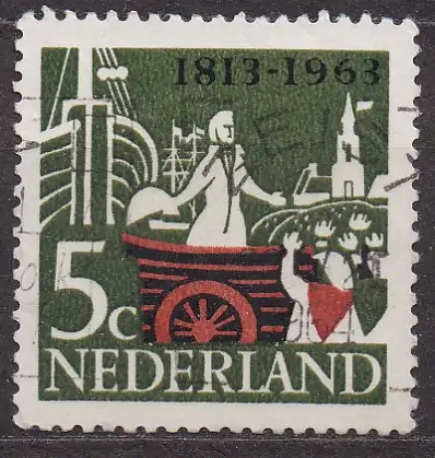 Niederlande, Mi-Nr. 814 gest., 150. Jahrestag der Wiederherstellung der Unabhängigkeit
