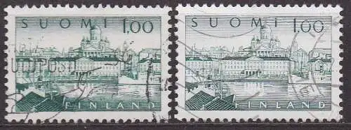 Finnland, Mi-Nr. 567 x + 567 y gest., Südhafen in Helsinki