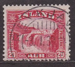 Island, Mi-Nr. 151 gest., Gullfoss-Wasserfall