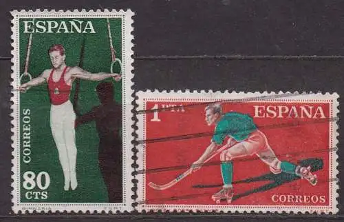 Spanien, Mi-Nr. 1204 + 1205 gest., Sport