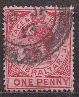 Gibraltar, Mi-Nr. 66 gest., König Georg V.
