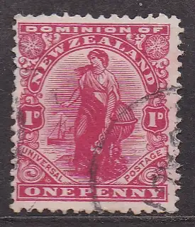 Neuseeland, Mi-Nr. 123 gest., "Penny Universal"