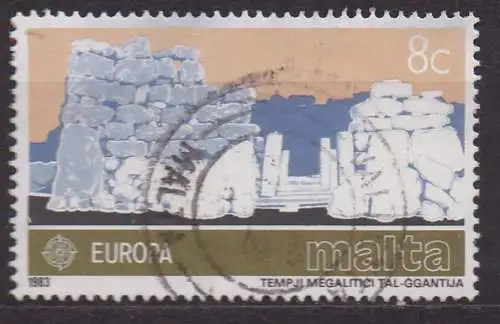 Malta, Mi-Nr. 680 gest., Europa 1983: Tempel in Ggantija