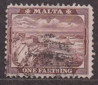 Malta, Mi-Nr. 15 b gest., Hafen von Valletta