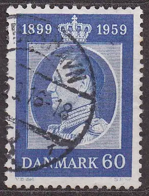 Dänemark, Mi-Nr. 373 gest., 60. Geburtstag von König Frederik IX.