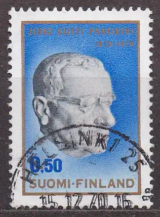 Finnland, Mi-Nr. 684 gest., 100. Geburtstag von Joho Kusti Paasikivi
