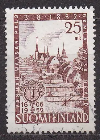 Finnland, Mi-Nr. 411 gest., 100 Jahre Zerstörung der Stadt Vaasa durch Großbrand