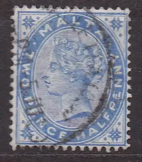 Malta, Mi-Nr. 7 gest., Königin Viktoria