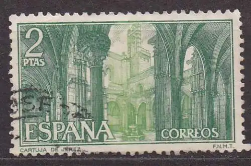 Spanien, Mi-Nr. 1657 gest., Klöster und Abteien: Kartause in Jerez