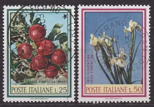 Italien, Mi-Nr. 1247 - 1248 gest., kompl., Flora