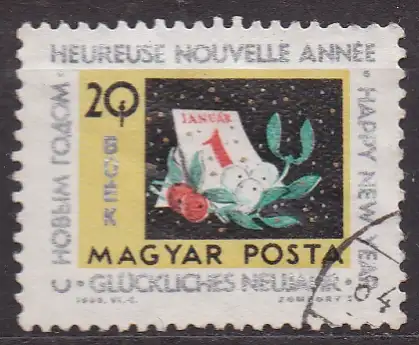 Ungarn, Mi-Nr. 1983 gest., Neujahr