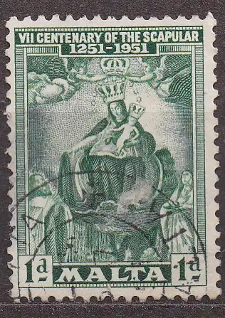 Malta, Mi-Nr. 223 gest., 700 Jahre Karmeliter-Orden