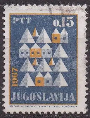 Jugoslawien, Mi-Nr. 1188 gest., Weihnachten