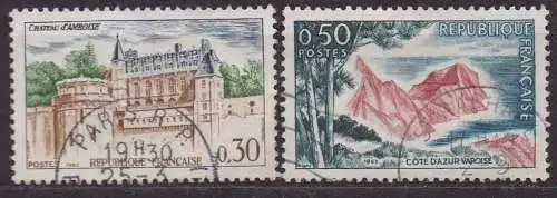 Frankreich, Mi-Nr. 1444 + 1445 gest., Tourismus