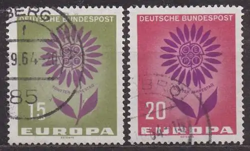 BRD, Mi-Nr. 445 - 446 gest., kompl., Europa CEPT 1964