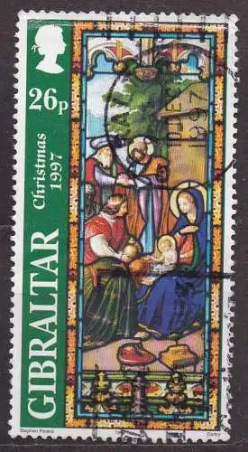 Gibraltar, Mi-Nr. 809 gest., Weihnachten 1997