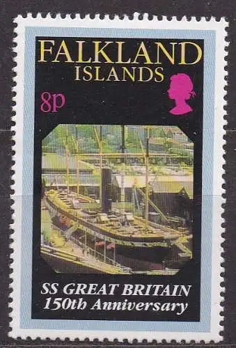Falklandinseln, Mi-Nr. 592 **, Schiffsbau
