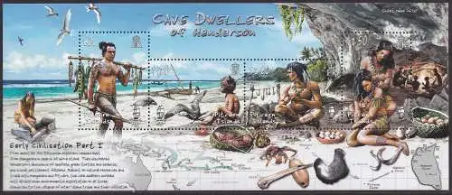 Picairn, Block Mi-Nr. 44 **, Frühe Zivilisation