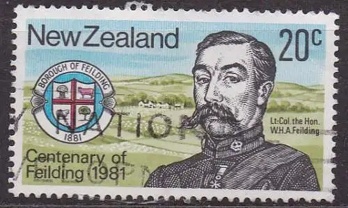 Neuseeland, Mi-Nr. 816 gest., 100. Jahrestag der Gründung von Feilding