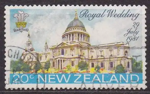 Neuseeland, Mi-Nr. 827 gest., St.-Pauls-Kathedrale London