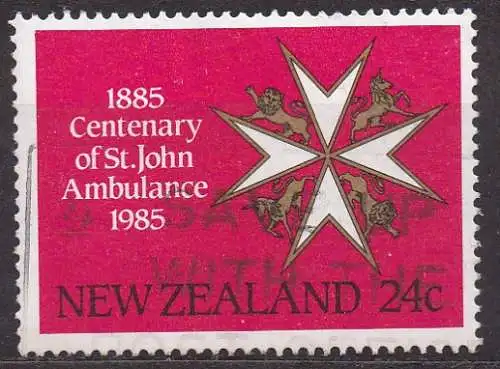 Neuseeland, Mi-Nr. 916 gest., 100 Jahre Johanniter-Hilfsdienst von Neuseeland