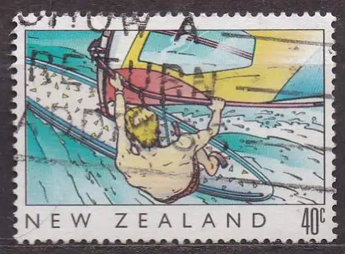 Neuseeland, Mi-Nr. 1088 gest., Windsurfer