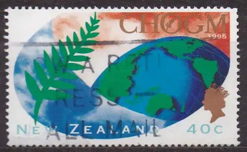 Neuseeland, Mi-Nr. 1472 gest., Commonwealth-Gipfelkonferenz Auckland