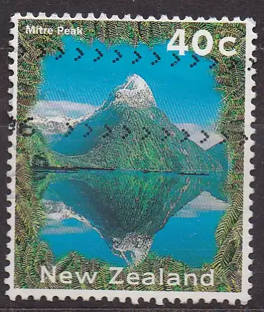 Neuseeland, Mi-Nr. 1452 A gest., Landschaften: Mitre Peak