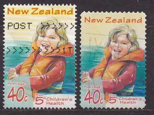 Neuseeland, Mi-Nr. 1695 A + 1697 gest., Gesundheit der Kinder
